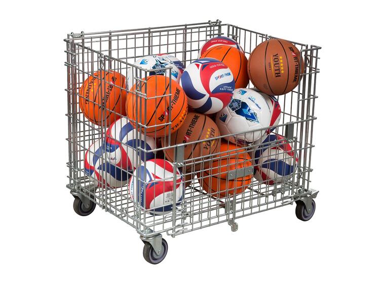 Bollvagn Jumbo L 73x60x80 cm Mycket stabil förvaringsvagn för bollar 