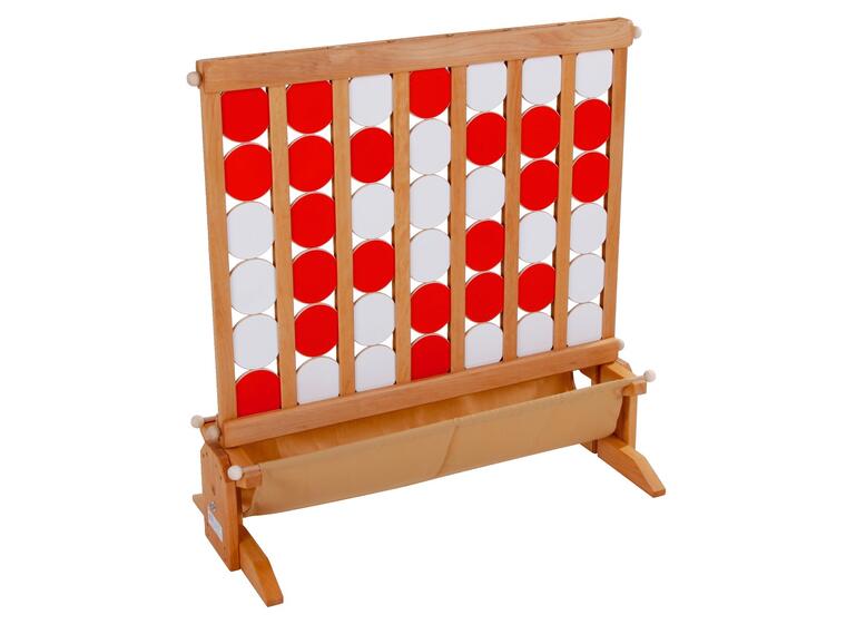 Fyra i rad XXL 90x90 cm Jättespel i trä | 4 i rad 