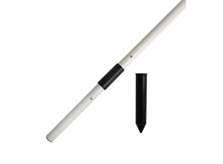 Hörsstolpe med säkerhetsled Diameter 30 mm Vit stolpe 