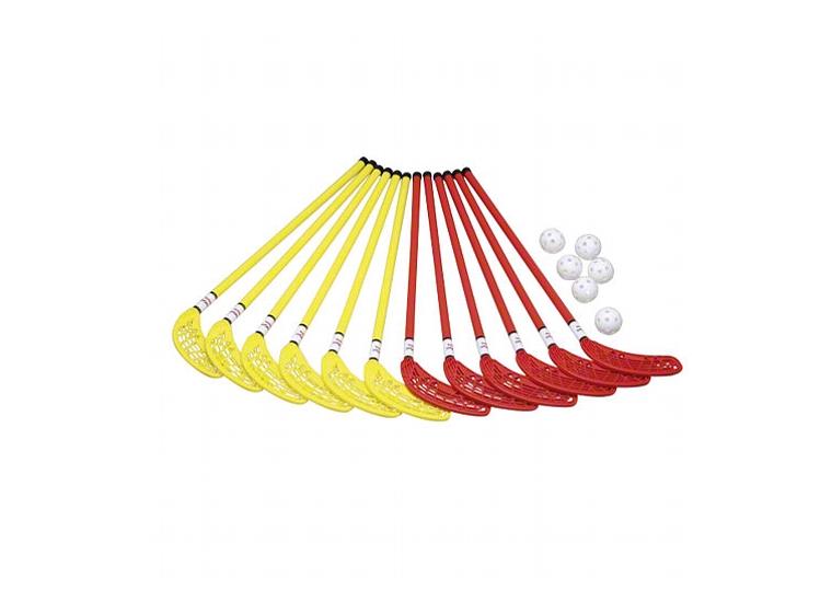 Innebandyklubbor Unihoc Kids 80 cm 12 klubboroch 6 bollar