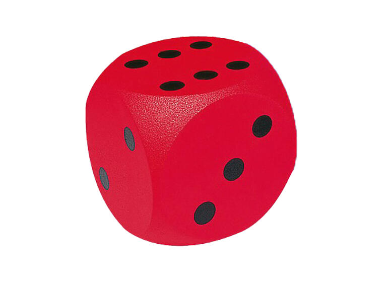 Tärning Volley i skum med hal yta 1 st | Röd | 30 x 30 cm 