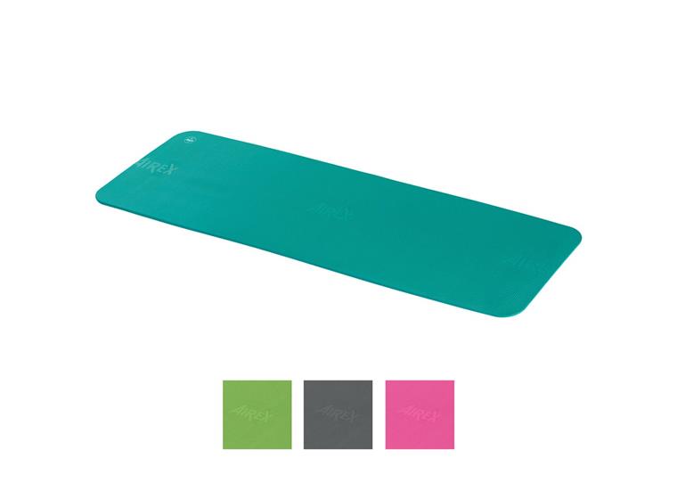 Airex Fitline matta 180x60x1 cm Träningsmatta - Antrasitt med hål