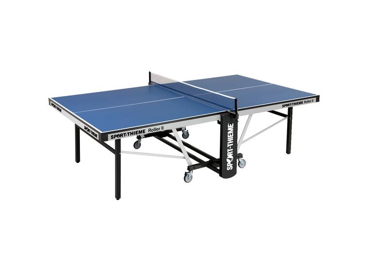 Bordtennisbord ST Roller II | Blå Tävlingsbord med hjul och nät 