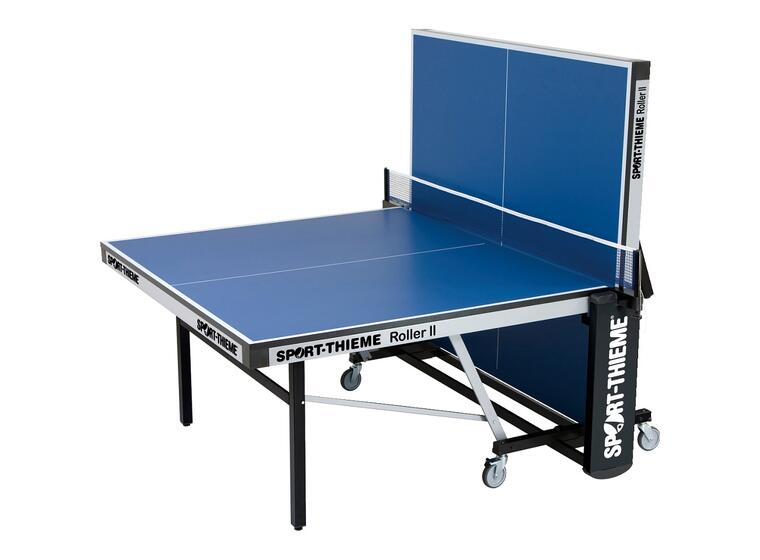 Bordtennisbord ST Roller II | Blå Tävlingsbord med hjul och nät 