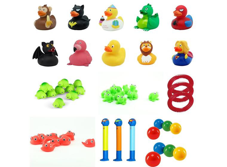 Paket med flyt- och dykleksaker Badleksaker för baby och barn 
