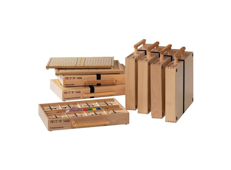 Pertra undervisningsmaterial 7 st. lådor| 2300 olika element 