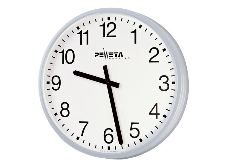 Väggklocka Peweta Onlinedrift 42 cm Radioklocka | Nätdrift| Bollsäker 