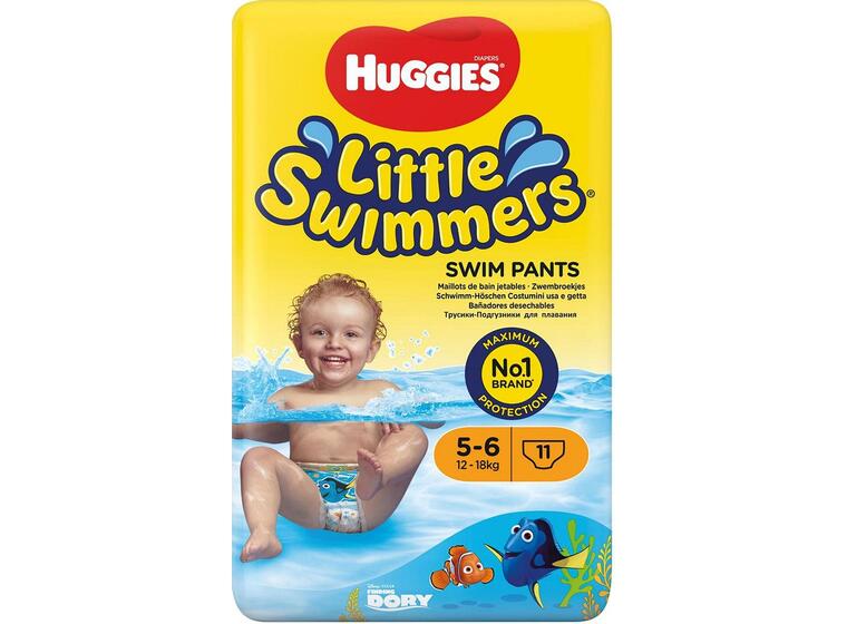 Badblöjor huggies - Little Swimmers 88st Simblöja | 12 - 18 kg orange | 1,5-4 år 