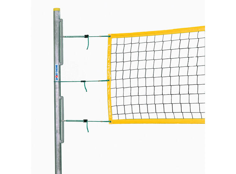 Beachvolleybollstolpar 2 st. Fast montering i mark | Utan markhylsa 