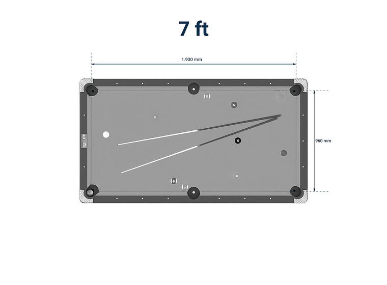 Biljardbord Homestar 8f 198 x 99 cm