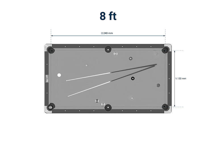 Biljardbord Homestar 8f 198 x 99 cm