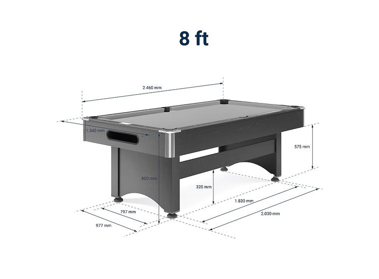 Biljardbord Homestar 8f 198 x 99 cm