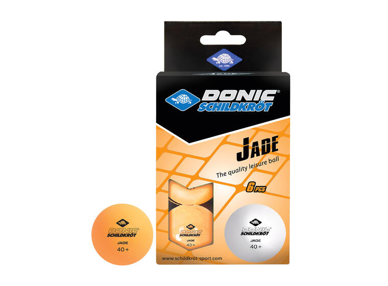 Bordtennisbollar Schildkröt Jade Orange 6-pack med pingisbollar 