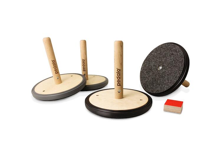 Curling Innomhus Curlingset med 4 stenar och 1 puck 
