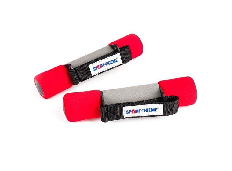 Hantlar Aerobic 1 kg 2 st hantlar - röd