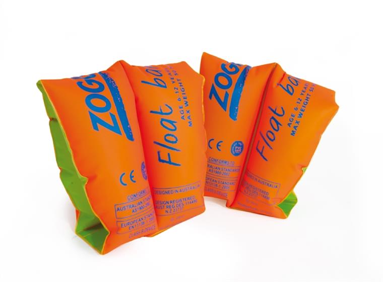 Zoggs Float Bands Armpuffar 1-3 år Upp till 15 kg. Orange/lime 