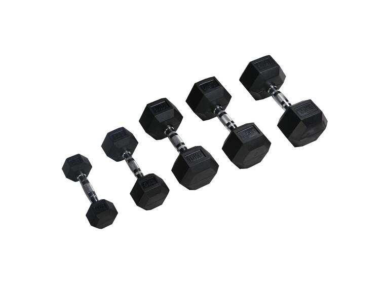 Hantel Sexkantig Gummibelagd 6 kg 