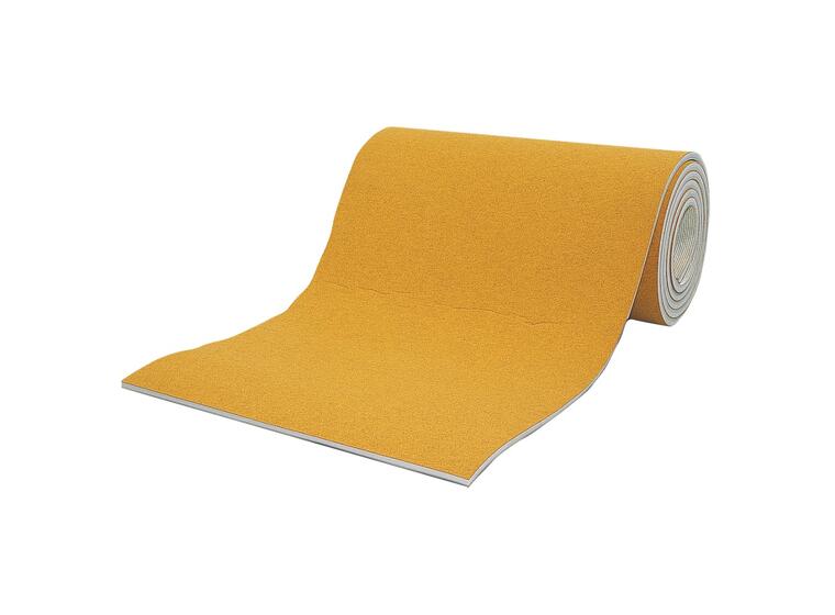 Nålfiltssmatta Fristående Gymnastik 6 st 12 m x 1,5 m 35 mm |  Bärnstensgul 