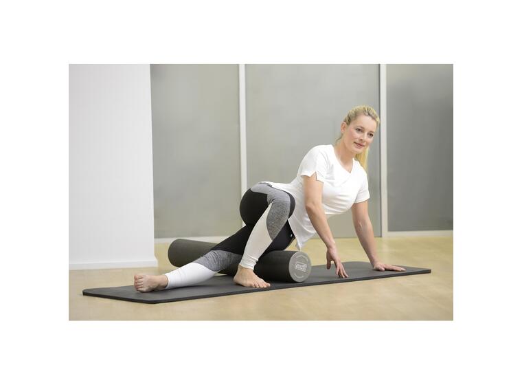 Sissel Pilates Roller Pro Grå Yogarulle | Skumrulle | 15 x 90 cm 