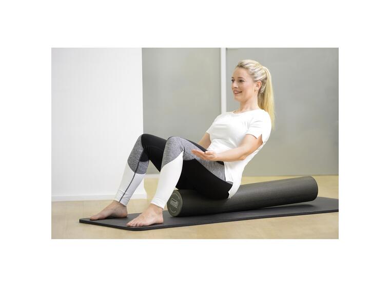 Sissel Pilates Roller Pro Grå Yogarulle | Skumrulle | 15 x 90 cm 
