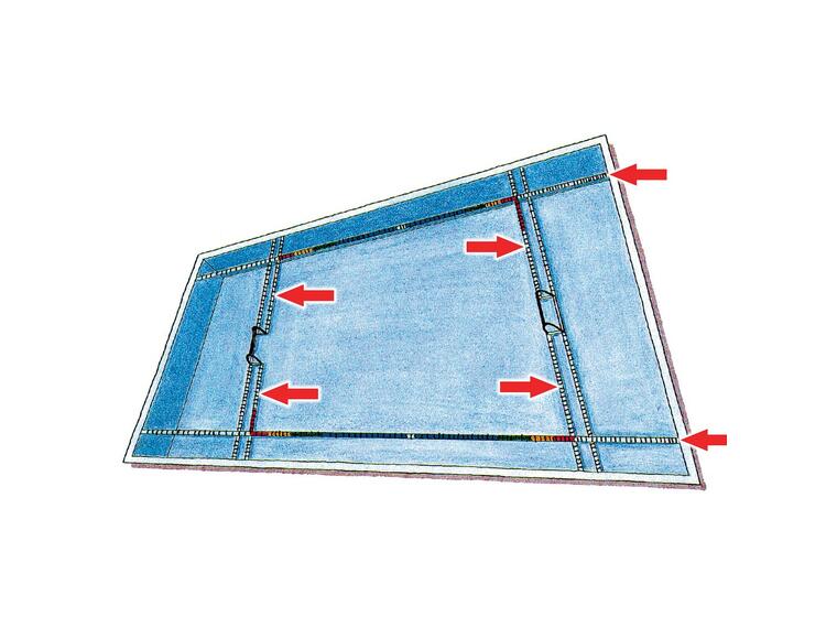 Vattenpolobana 25 m bassäng Enligt FINA och LEN | 25 x 20 m 