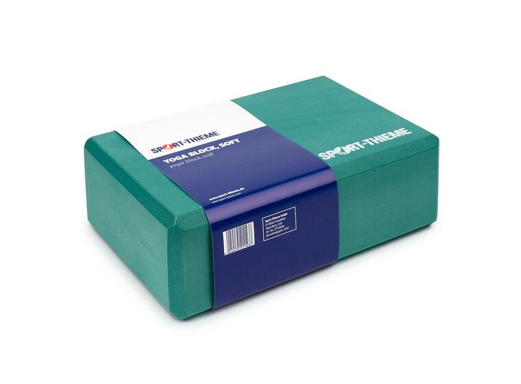 Yogablock i EVA skum | Mjuk 225 x 150 x 75 mm | Grön 