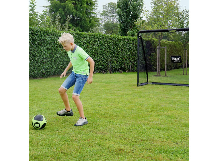 Fotbollsmål i stål EXIT Coppa 220x170cm | Trädgårdsmål | Svart 