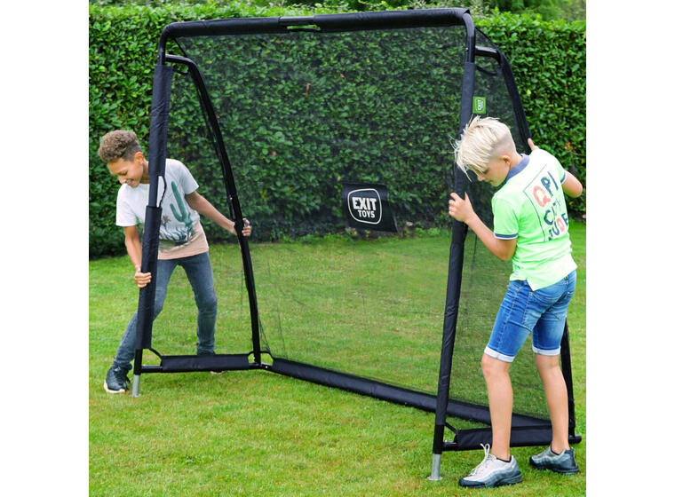 Fotbollsmål i stål EXIT Coppa 220x170cm | Trädgårdsmål | Svart 