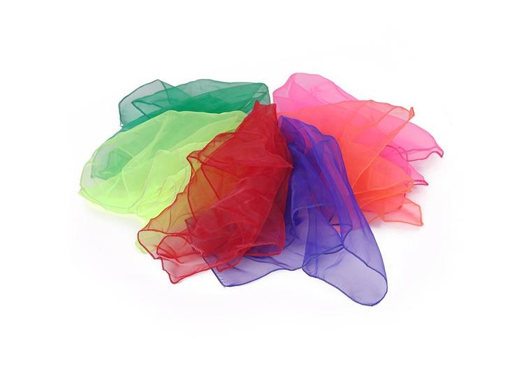 Jongleringsduk 6 st Rytmduk 6 st. | 45 x 45 cm