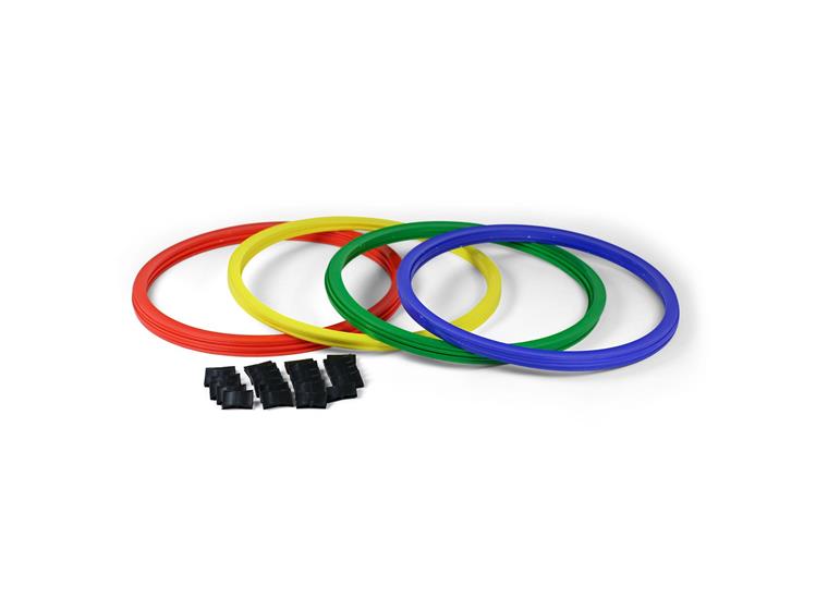 Koordinationsringar 45 cm set (20 st) Platta ringar med 25 clips och 1 bag