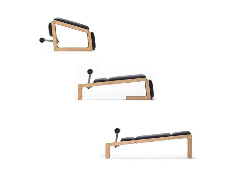 Träningsbänk Tria Trainer Nohrd Körsbär Flexibel bänk i trä 90x35x55 cm 