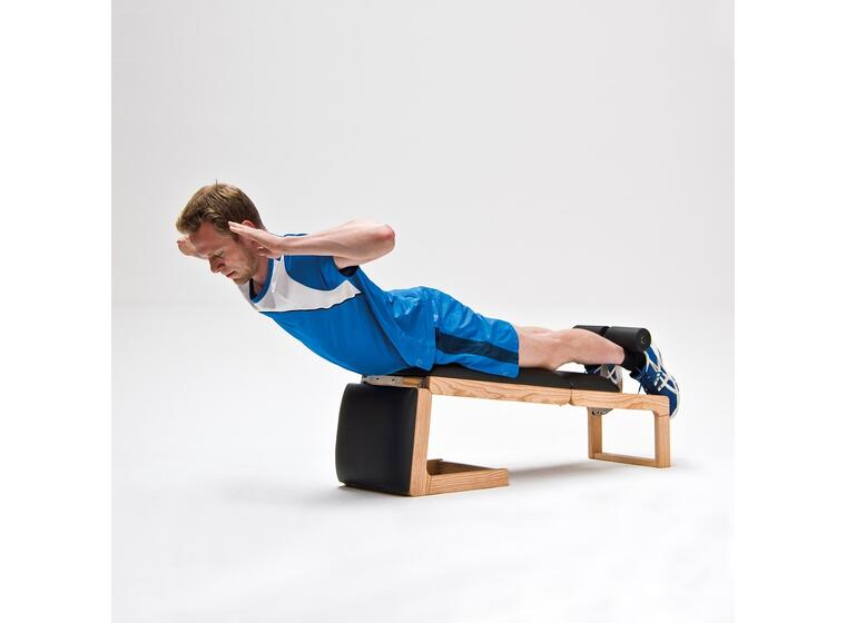 Träningsbänk Tria Trainer Nohrd Körsbär Flexibel bänk i trä 90x35x55 cm 