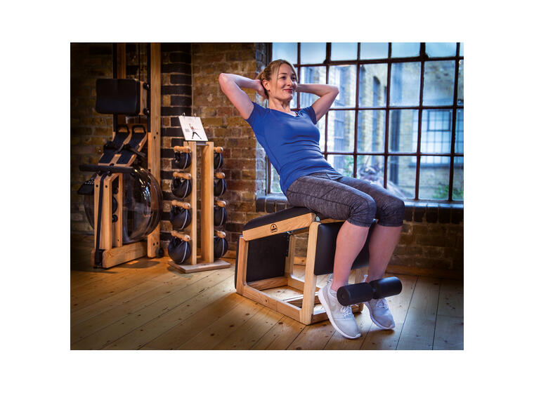 Träningsbänk Tria Trainer Nohrd Körsbär Flexibel bänk i trä 90x35x55 cm 