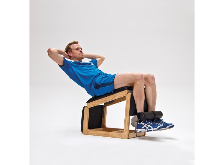 Träningsbänk Tria Trainer Nohrd Körsbär Flexibel bänk i trä 90x35x55 cm 