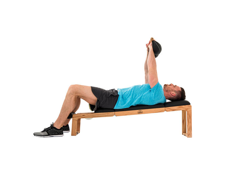 Träningsbänk Tria Trainer Nohrd Körsbär Flexibel bänk i trä 90x35x55 cm 