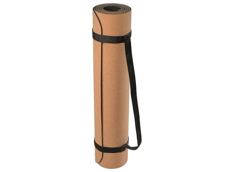 Yogamatta Kork med bärrem 183 x 61 x 0,6 cm 
