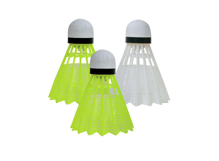 Badmintonbollar Magic Night (3) Med LED-batteri för spel i mörker 