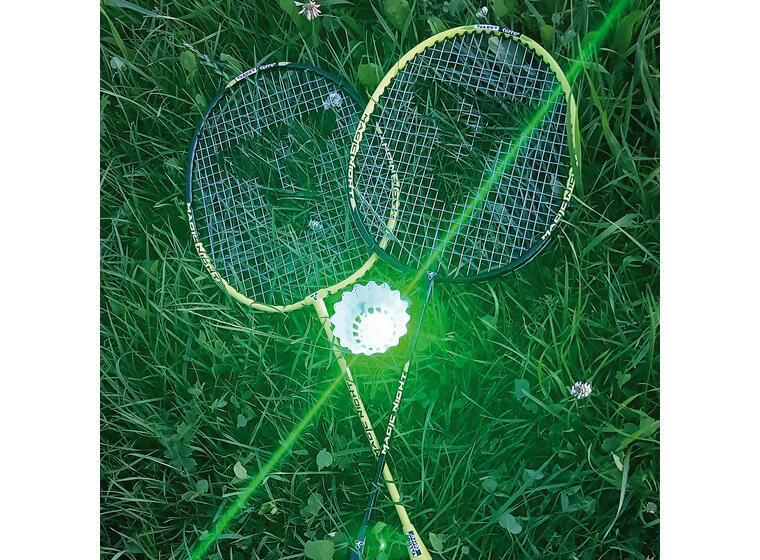 Badmintonbollar Magic Night (3) Med LED-batteri för spel i mörker 