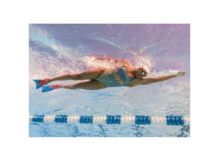 FINIS Long Floating Fins 29-33 Simfötter med långa blad | Orange 