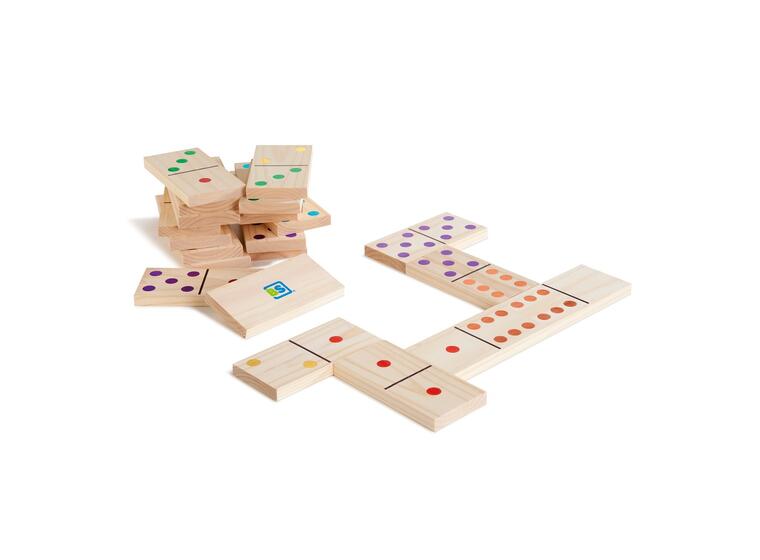 Jättedomino i trä Stora Dominobrickor 18x7,5x1,5 cm 
