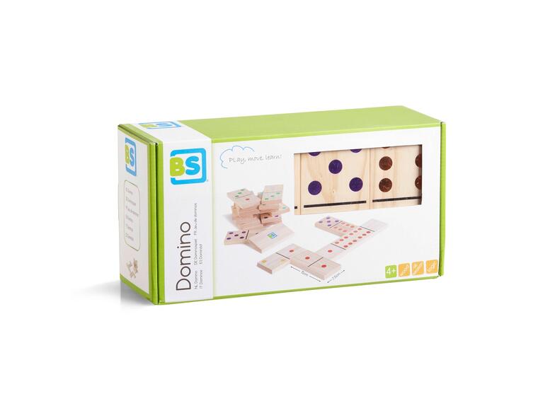 Jättedomino i trä Stora Dominobrickor 18x7,5x1,5 cm 