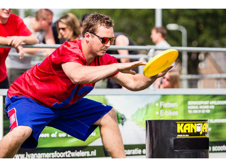 KanJam® Frisbeespe l4 personer Aktivitet för skola fritid och trädgård 