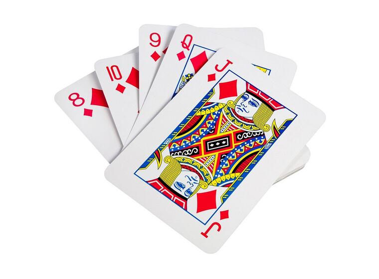 Kortlek i jätteformat 29 x 21 cm Gigantisk kortlek för spel och lek 