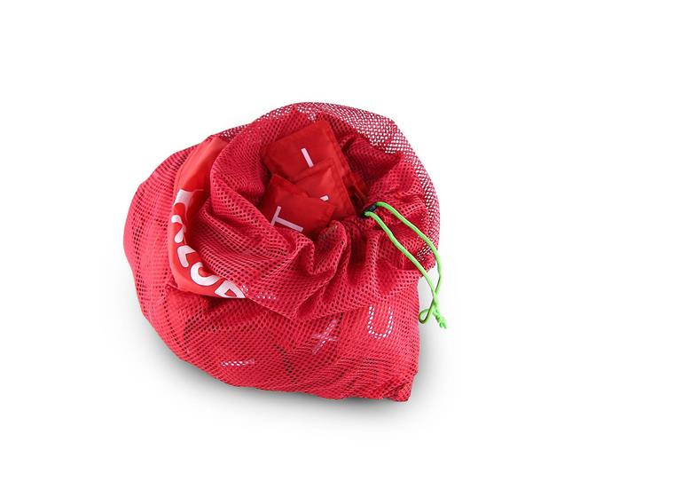 Ärtpåsar med bokstäver Hela alfabetet 142 röda vattentåliga ärtpåsar