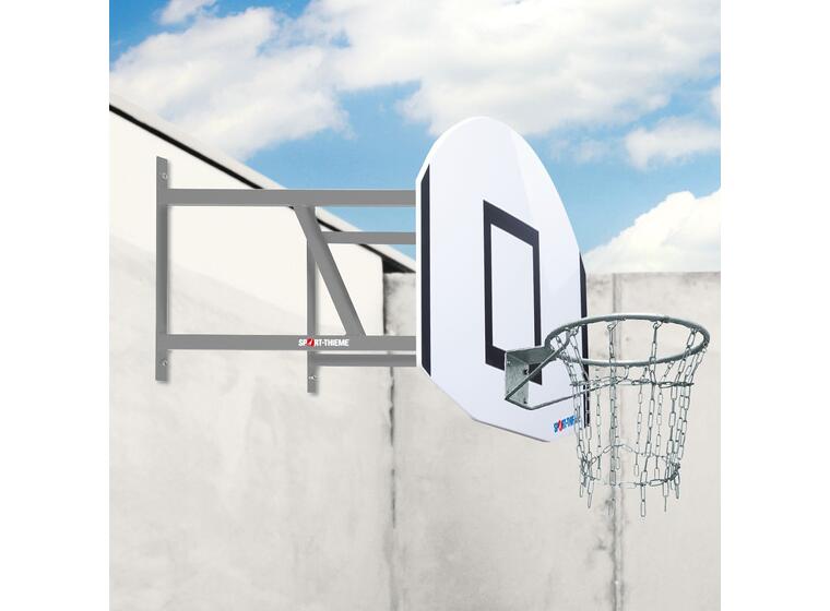 Basketställning vägghängd Outdoor Komplett set | Uthäng 80 cm 