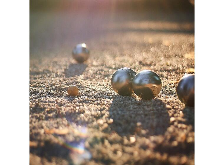 Bouleset med trälåda Pétanque 