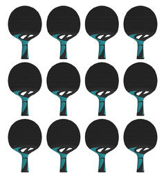 Bordtennisracketar Tackteo 30 12 utomhusrack  för skolbruk