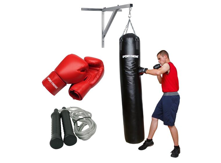 Boxningspaket med sandsäck Boxningssäck | Handskar 12oz | väggfäste 