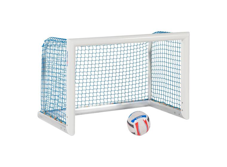 Fotbollsmål Mini Aluminium Helsvetsat 1,20 x 0,80m | Maska 4,5 cm | Blå 