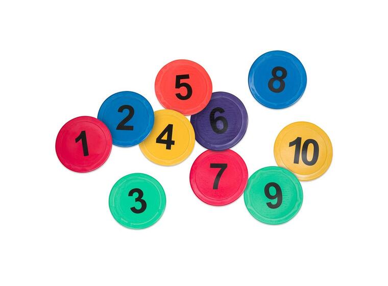 Markeringsplattor med siffror 1-10 Floor Markers Numbers 